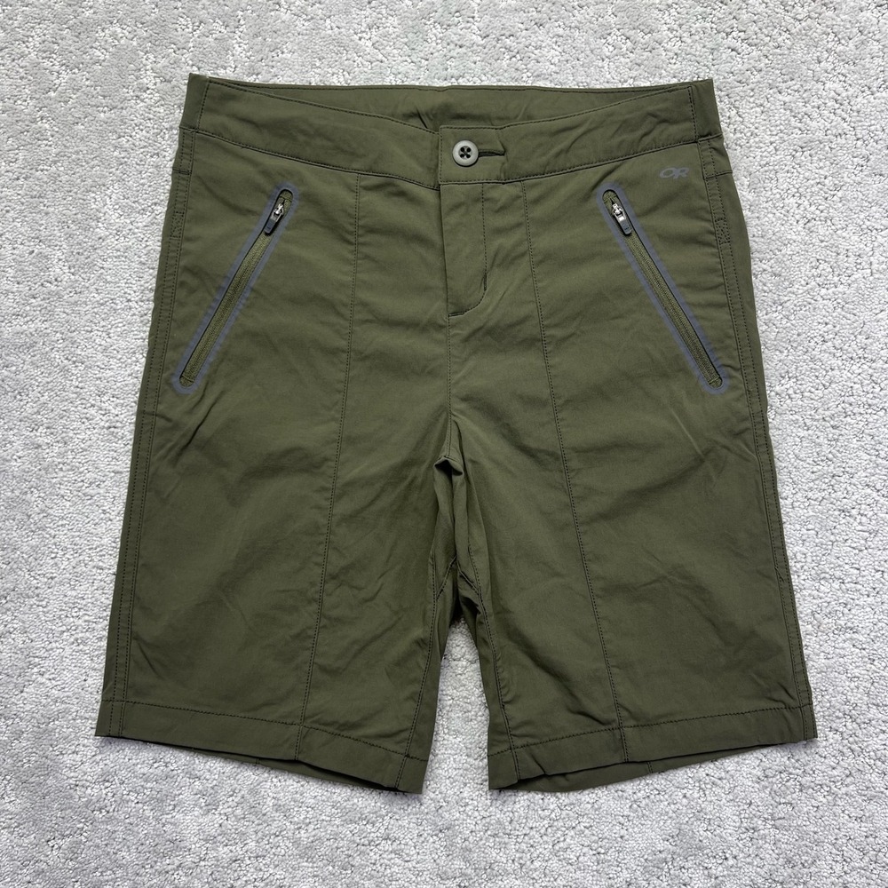 Outdoor Research 24/7‎ Shorts Womens Sz 2 Green Hiking Trail Outdoor Utility